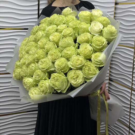 Роза Эквадор Букет 💐 Без Слов 💛