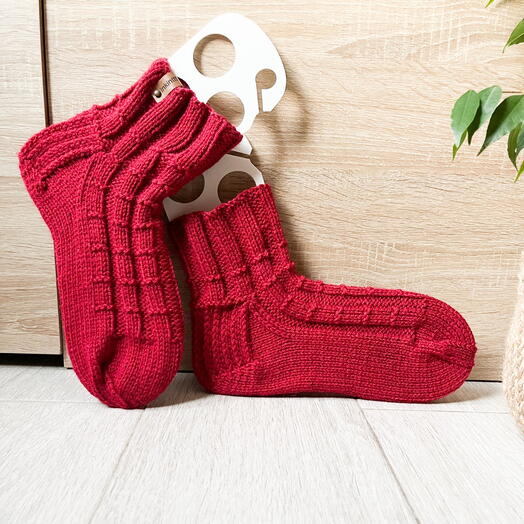 Носки вязаные «Счастливые» 41-43 размер