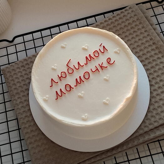 Бенто торт для мамы Любимой мамочке с сердечками