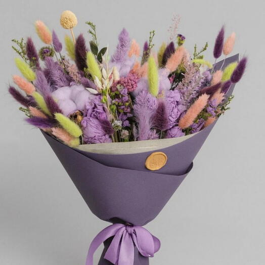 Сухоцветы букет "ТАЙНОЕ ПОСЛАНИЕ"+мыло ручной работы в🎁