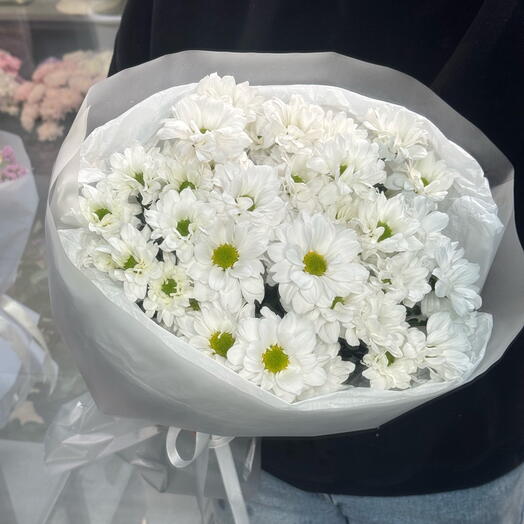 Букет кустовых ромашковых хризантем