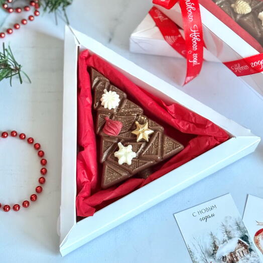 Шоколадная елочка новогодняя