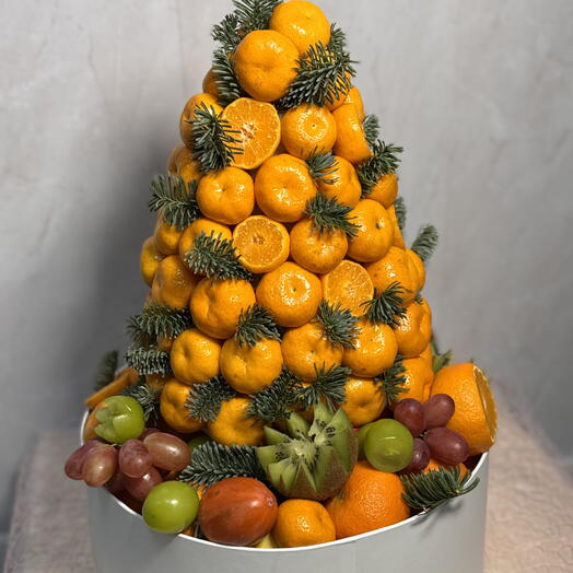 Елка из мандаринов на Новый год 🍊