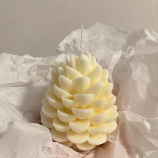 Свеча шишка подарок на Новый год