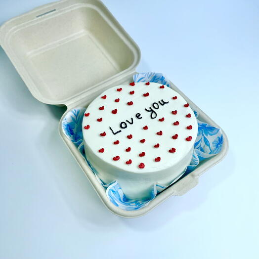 Бенто торт «Love you» любимой девушке