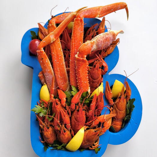 Пенобокс "Кружка с раками и крабом"