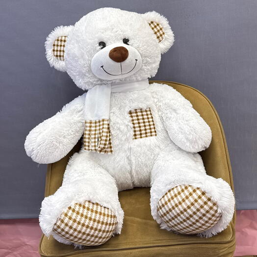 Мягкая игрушка белый Мишка🧸