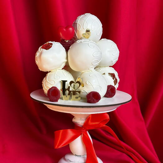 Торт из пирожных Lux Kartoshka подарок на 8 Марта,  14 февраля, День влюбленных, День Валентина, День рождения