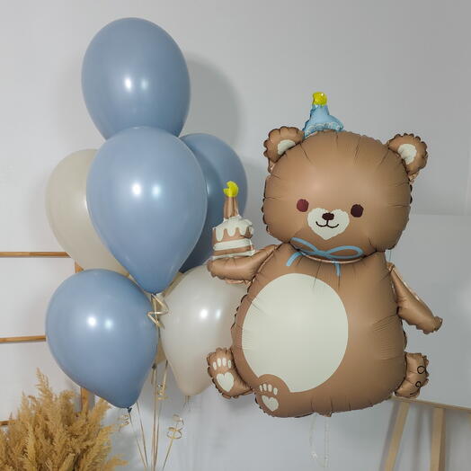 Шары для мальчика Мой Медвежонок