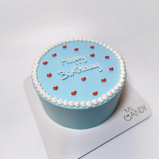 Бенто - торт "Happy birthday голубой", вес 450г, парню, любимому, мужчине, коллеге, на день рождения