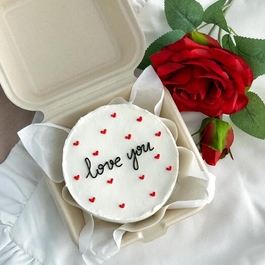 Бенто торт «love you» на 14 февраля , подарок на день Валентина , девушке , парню