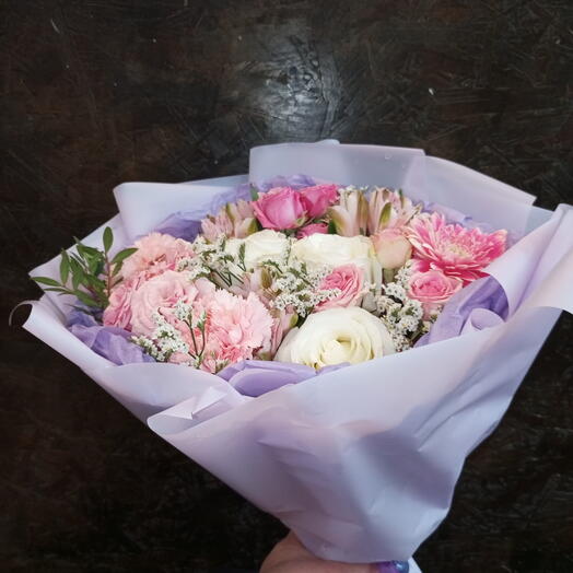 Букет нежно-розовый