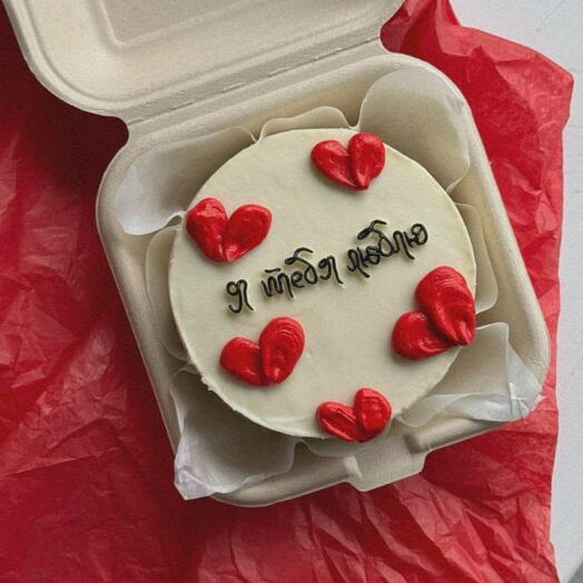 Бенто торт ко дню всех влюбленных для парня/девушки