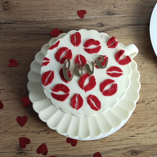 Торт в кружке Love