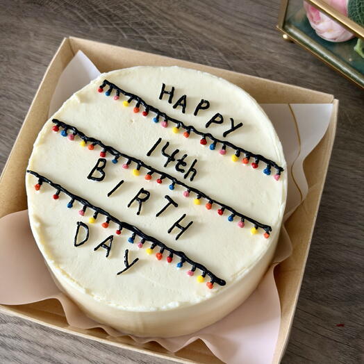 Бенто торт «Happy 14th birthday