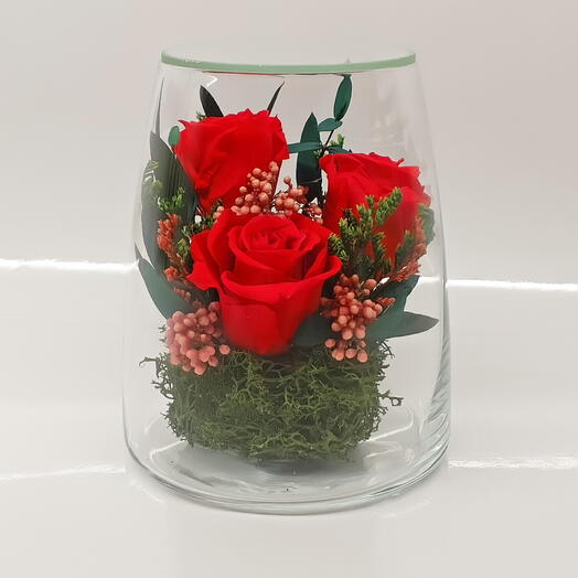 Натуральные цкустовые розы, вакуум (RF2.5550rd)