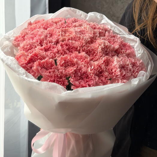 Букет 35 розовых гвоздик🍓