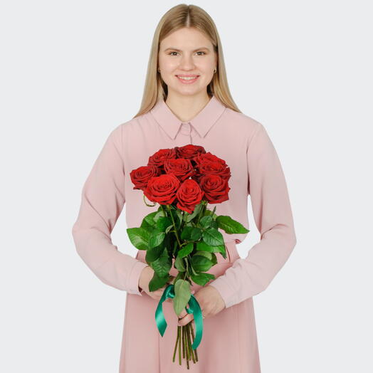 Букет из9 красных роз