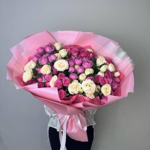 Микс 25 кустовых роз