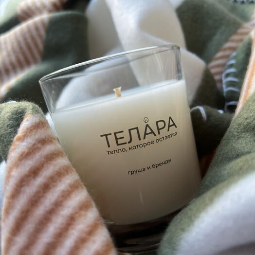 Свеча в стакане " Груша и Бренди"