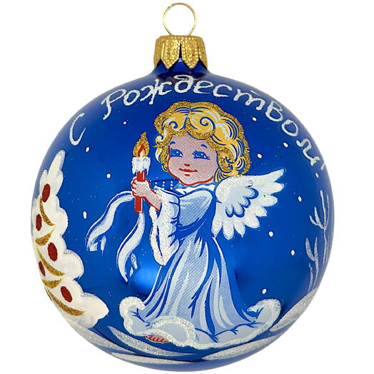 Ёлочный шар 85 мм "Рождественская сказка" (Ёлочка)