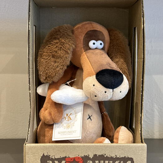 Игрушка Пёс и косточка 25 см