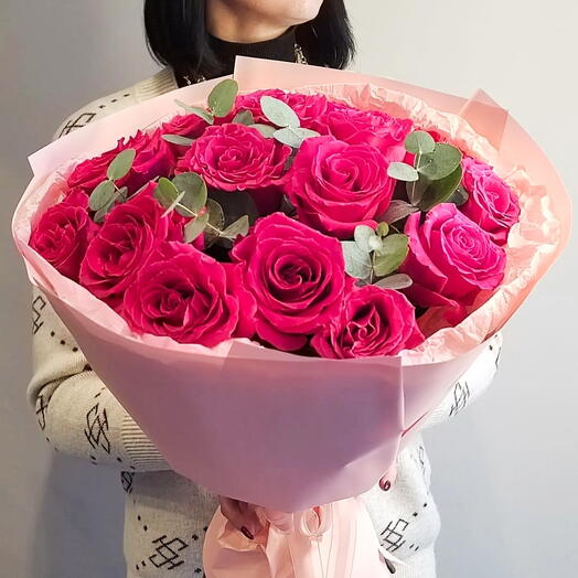 Монобукет 21 роза