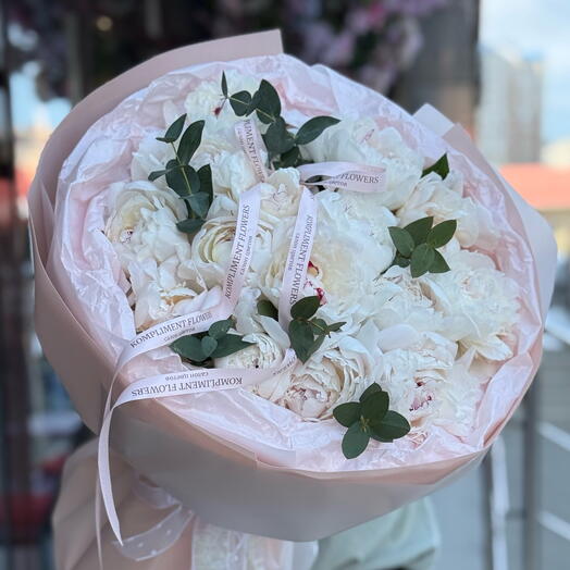 Букет из пион 15 штук💕