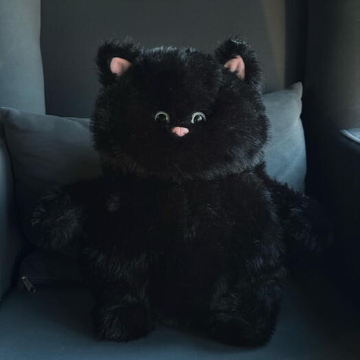 Мягкая игрушка «Кот черный маленький»