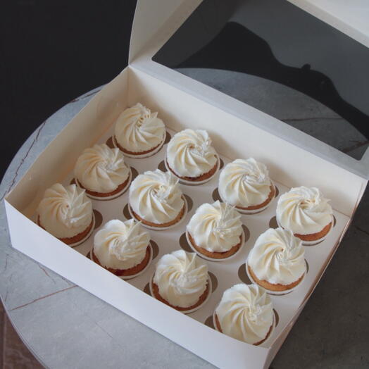 Капкейки 12 шт + подарок от Vivienne Sabo — румяна MACARON