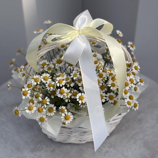 Мини корзинка с ромашками🌸