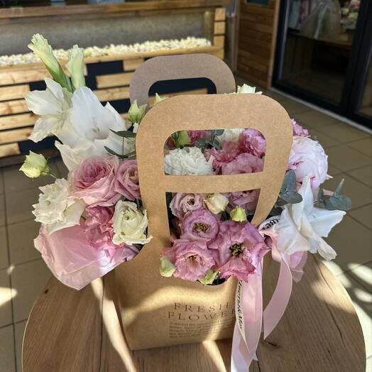Сборная сумочка с пионами🌸🩷