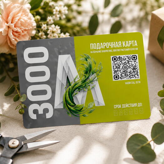 Подарочный сертификат максгринхоум 1500