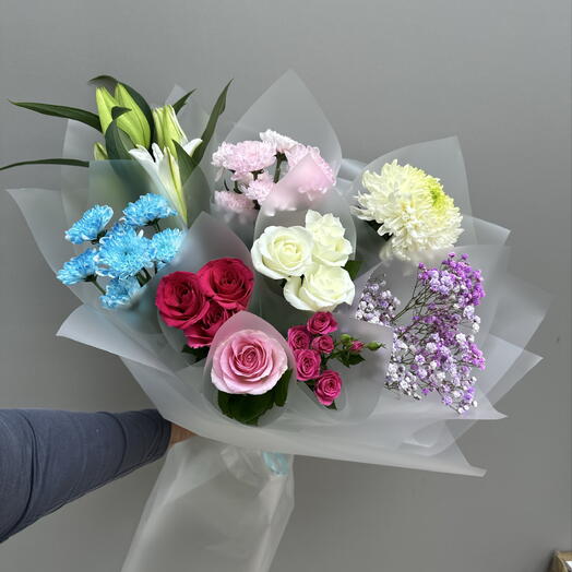 Дофаминовый букет нежный 🌸🌷
