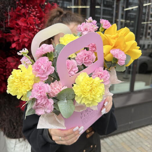 Композиция с яркими цветами дофаминовая 🌸💛