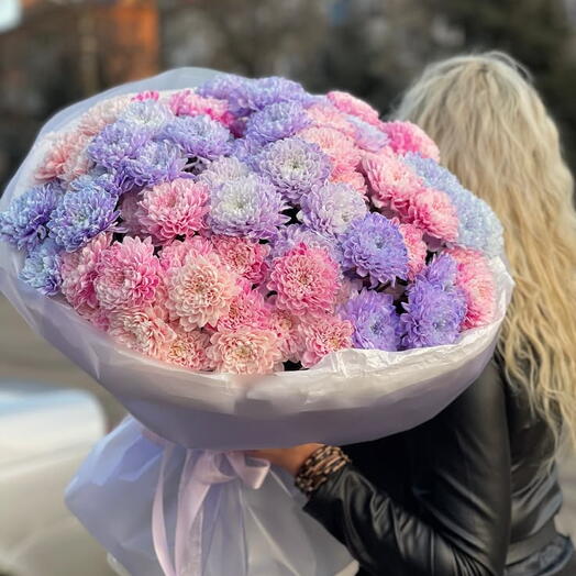 Микс из кустовой хризантемы (9шт)