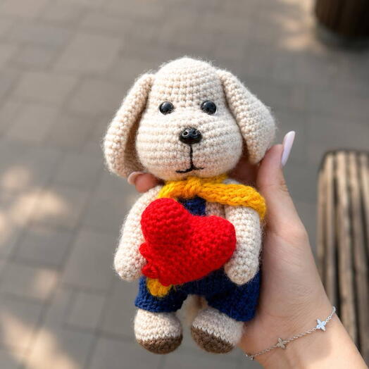 Игрушка «Пес с сердечком»