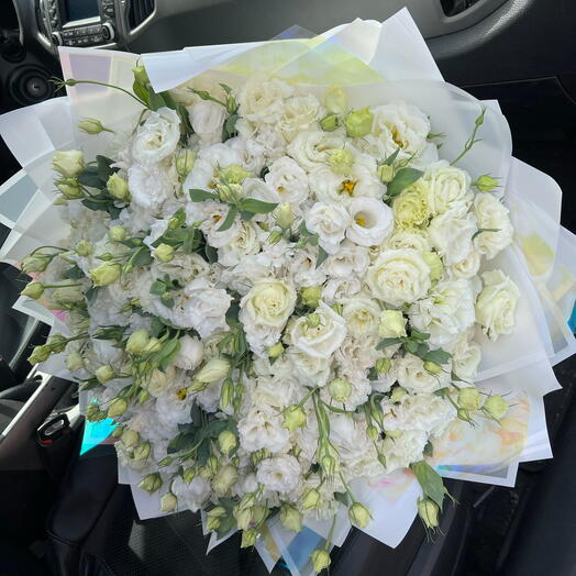 Белоснежный букет Эустомы 💓🥰