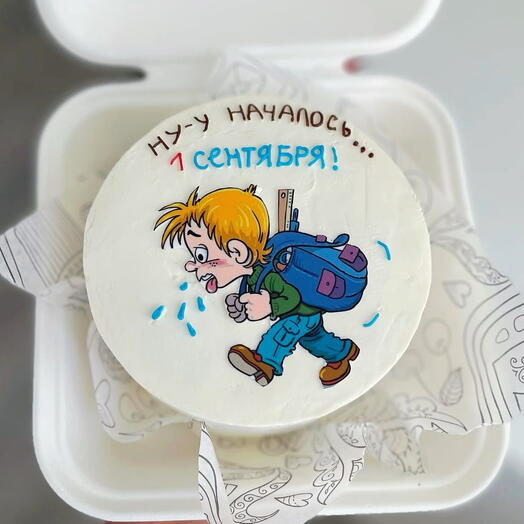 Торт на 1 сентября, бенто торт для школьника