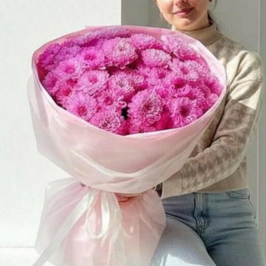 В А У 💖 БУКЕТ из 7 ярких кустовых хризантем