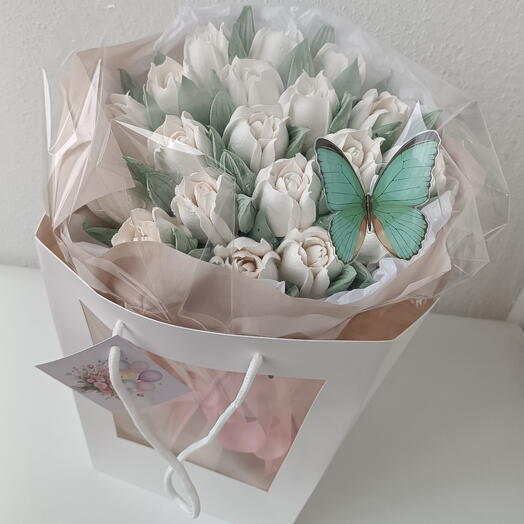 Зефирный букет «Magic White»