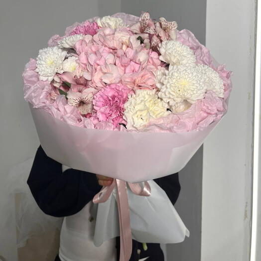 Букет в розовых тонах 02067