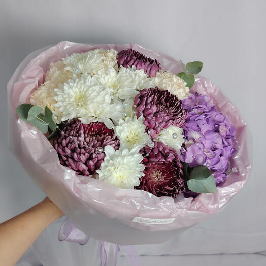 💜 Яркий сиреневый букет