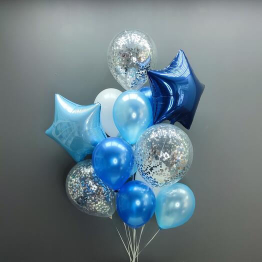 15 helium balloons
