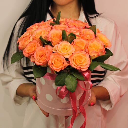 Composition Of Orange Roses
