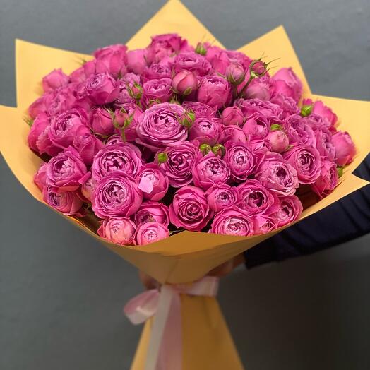 Rosa arbustiva en forma de peonía