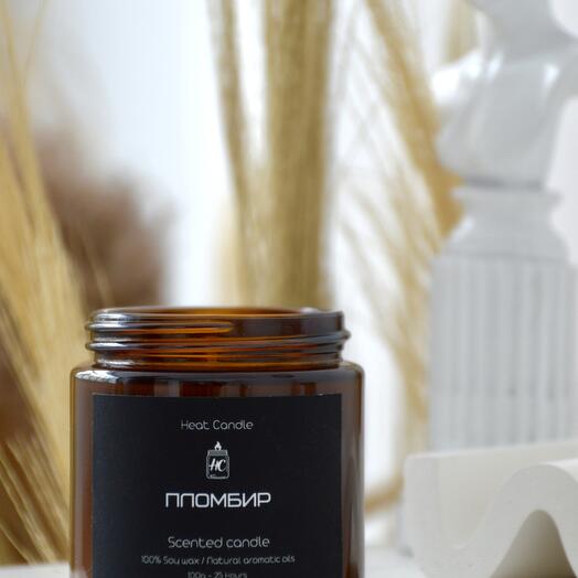 Soy candle "Coconut ice cream " 100g