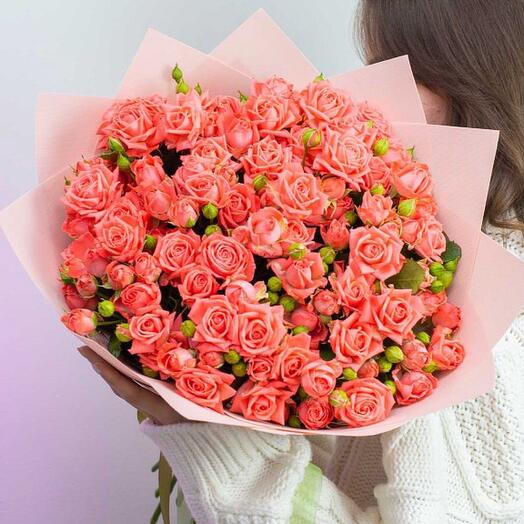 Барбадос 💝 букет с кустовыми розами