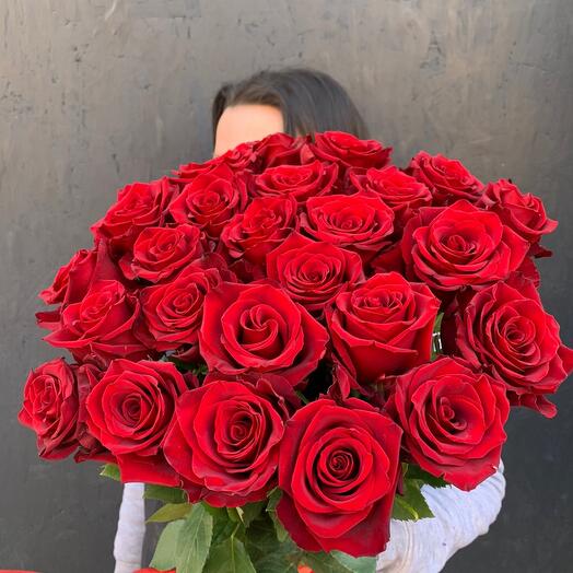 Ramo de 25 rosas rojas