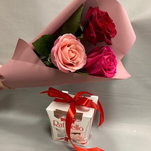 Rosas y rafaello